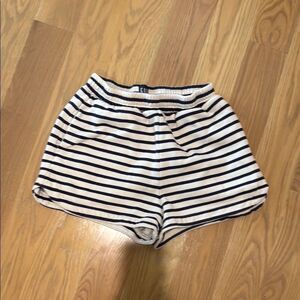 GAP Blue and White Shorts with Nautical Stripes S